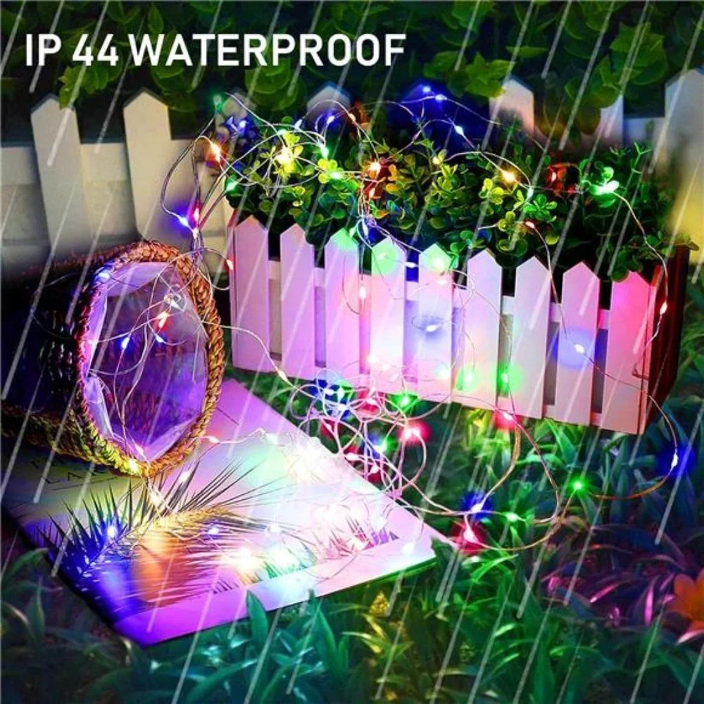 Outdoor Solar String Lights Fairy 120 LED Copper Wire Waterproof Garden Decor